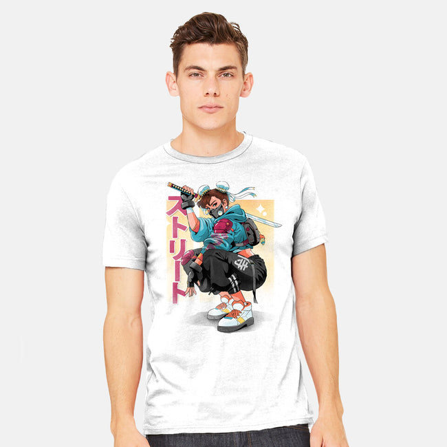 Street Samurai-Mens-Heavyweight-Tee-Bruno Mota