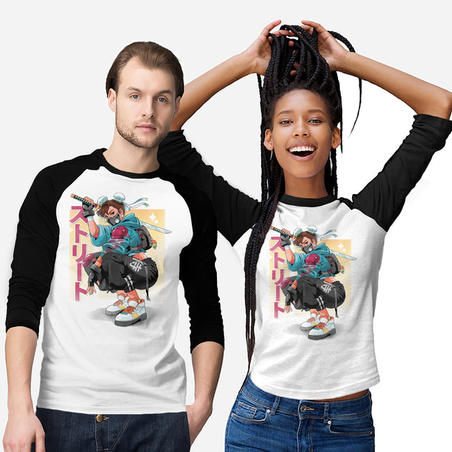 Street Samurai-Unisex-Baseball-Tee-Bruno Mota