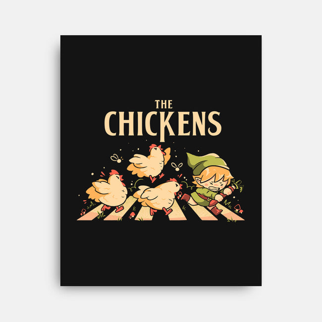 The Chickens Road-None-Stretched-Canvas-Arigatees