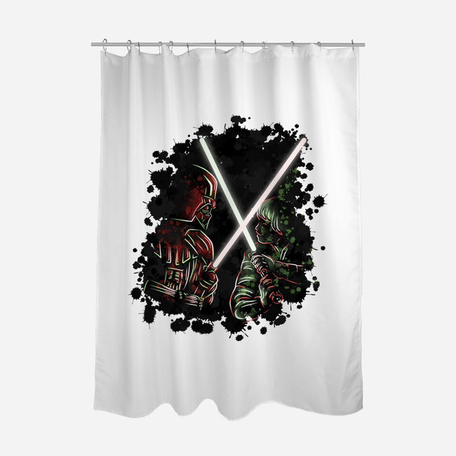 Battle Of Force-None-Polyester-Shower Curtain-nickzzarto