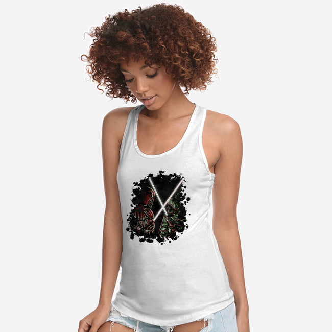 Battle Of Force-Womens-Racerback-Tank-nickzzarto