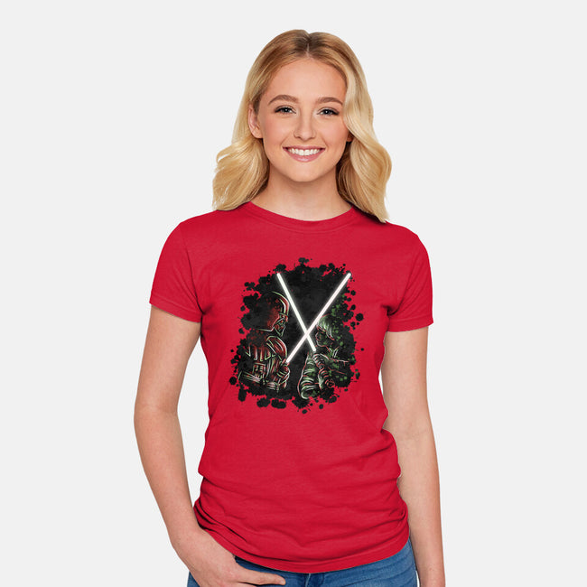 Battle Of Force-Womens-Fitted-Tee-nickzzarto