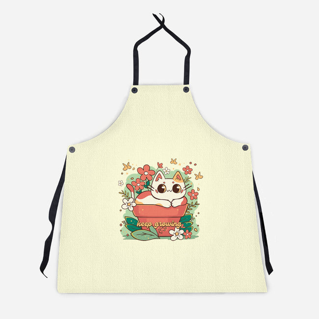 Keep Growing Cat-Unisex-Kitchen-Apron-Ca Mask