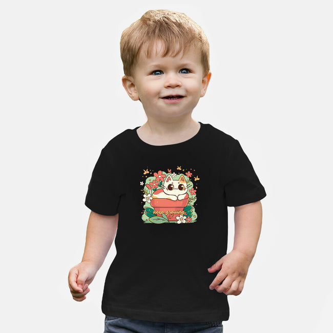 Keep Growing Cat-Baby-Basic-Tee-Ca Mask