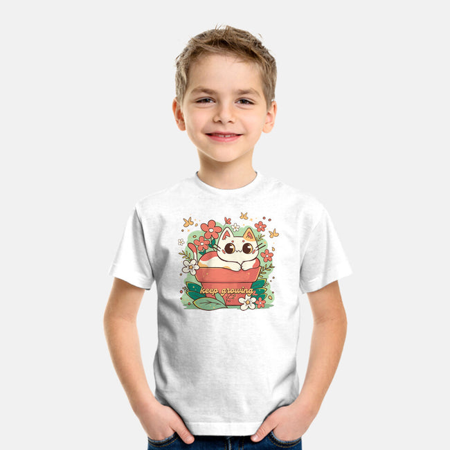 Keep Growing Cat-Youth-Basic-Tee-Ca Mask