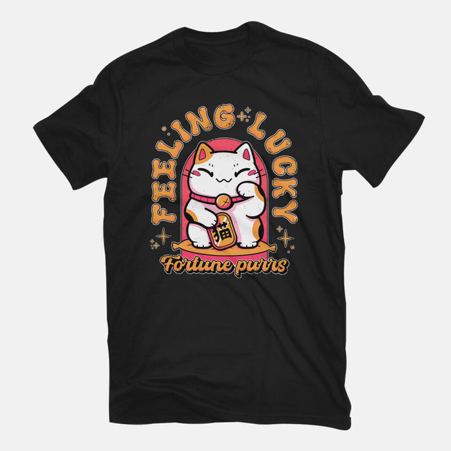 Fortune Purrs-Womens-Fitted-Tee-Ca Mask