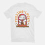 Fortune Purrs-Womens-Fitted-Tee-Ca Mask