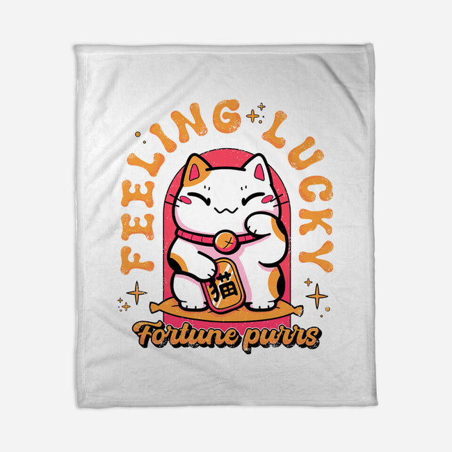 Fortune Purrs-None-Fleece-Blanket-Ca Mask