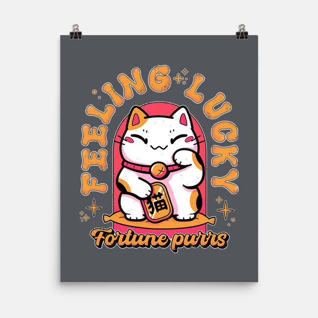 Fortune Purrs-None-Matte-Poster-Ca Mask