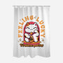 Fortune Purrs-None-Polyester-Shower Curtain-Ca Mask