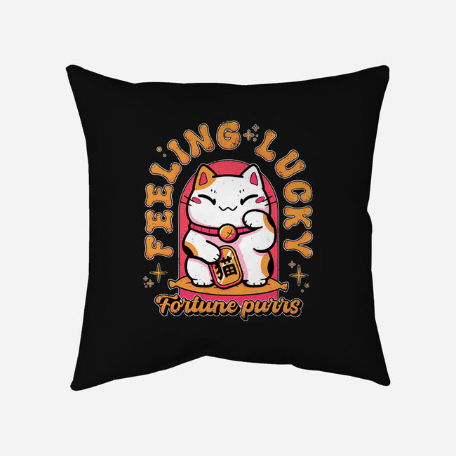 Fortune Purrs-None-Removable Cover-Throw Pillow-Ca Mask