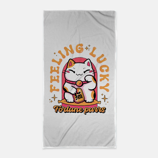 Fortune Purrs-None-Beach-Towel-Ca Mask