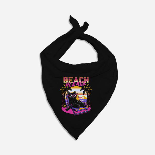 Vaporwave Summer Cat-Cat-Bandana-Pet Collar-Studio Mootant