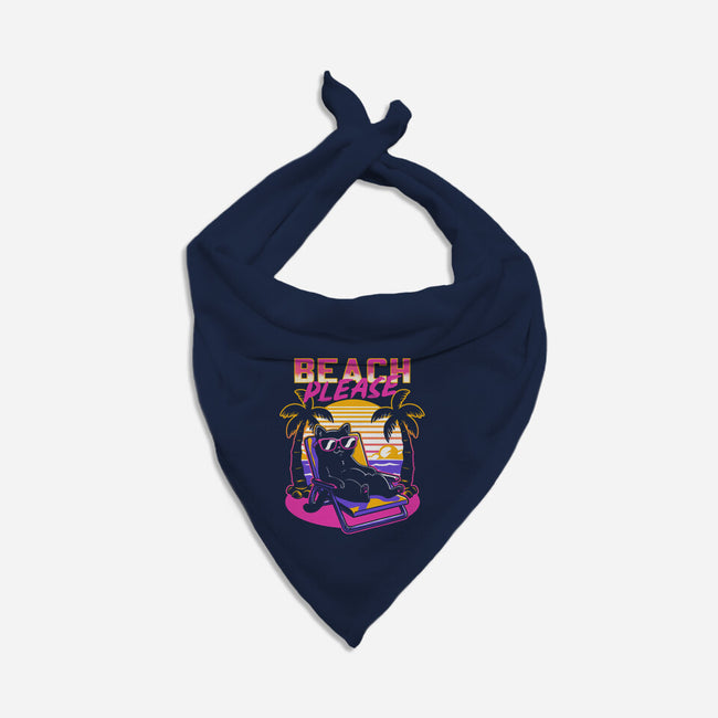 Vaporwave Summer Cat-Cat-Bandana-Pet Collar-Studio Mootant