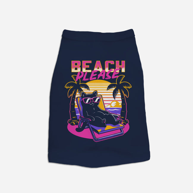 Vaporwave Summer Cat-Cat-Basic-Pet Tank-Studio Mootant