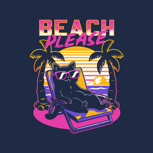 Vaporwave Summer Cat-None-Stretched-Canvas-Studio Mootant