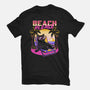 Vaporwave Summer Cat-Womens-Basic-Tee-Studio Mootant