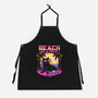 Vaporwave Summer Cat-Unisex-Kitchen-Apron-Studio Mootant