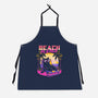 Vaporwave Summer Cat-Unisex-Kitchen-Apron-Studio Mootant