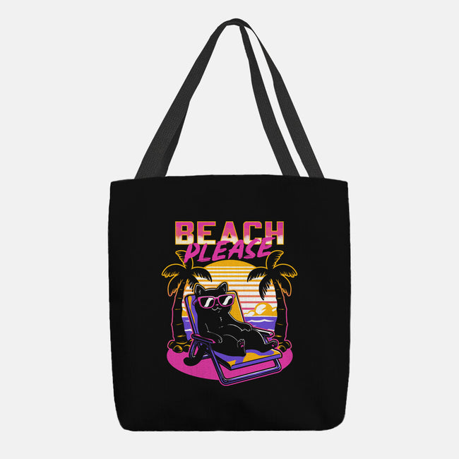 Vaporwave Summer Cat-None-Basic Tote-Bag-Studio Mootant