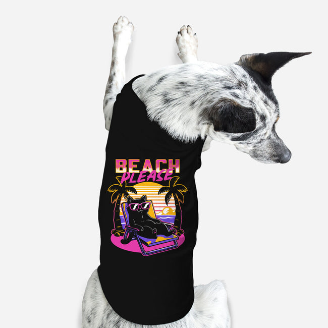 Vaporwave Summer Cat-Dog-Basic-Pet Tank-Studio Mootant