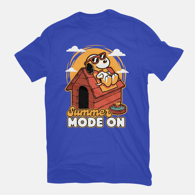 Beagle Summer Vacation-Mens-Basic-Tee-Studio Mootant