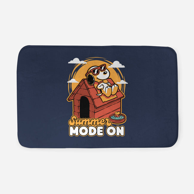 Beagle Summer Vacation-None-Memory Foam-Bath Mat-Studio Mootant