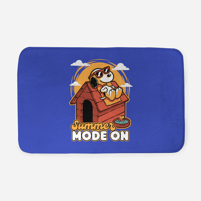 Beagle Summer Vacation-None-Memory Foam-Bath Mat-Studio Mootant