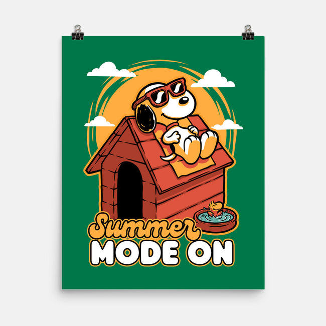 Beagle Summer Vacation-None-Matte-Poster-Studio Mootant