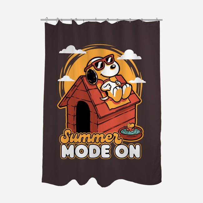 Beagle Summer Vacation-None-Polyester-Shower Curtain-Studio Mootant