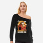 Beagle Summer Vacation-Womens-Off Shoulder-Sweatshirt-Studio Mootant