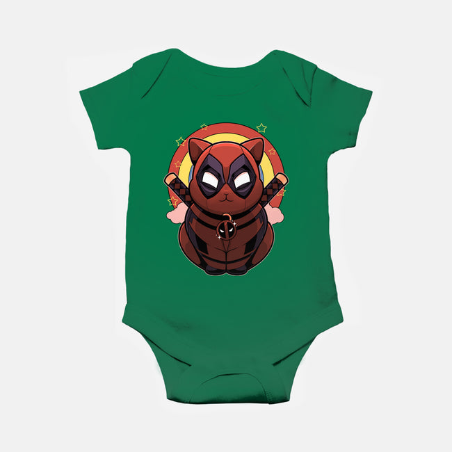 Red Cat Mutant-Baby-Basic-Onesie-Astrobot Invention