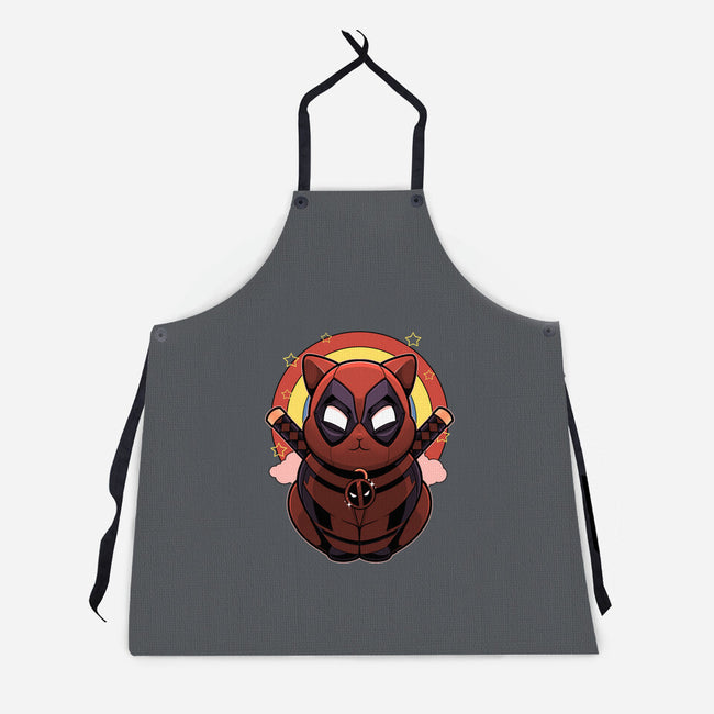 Red Cat Mutant-Unisex-Kitchen-Apron-Astrobot Invention