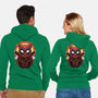 Red Cat Mutant-Unisex-Zip-Up-Sweatshirt-Astrobot Invention