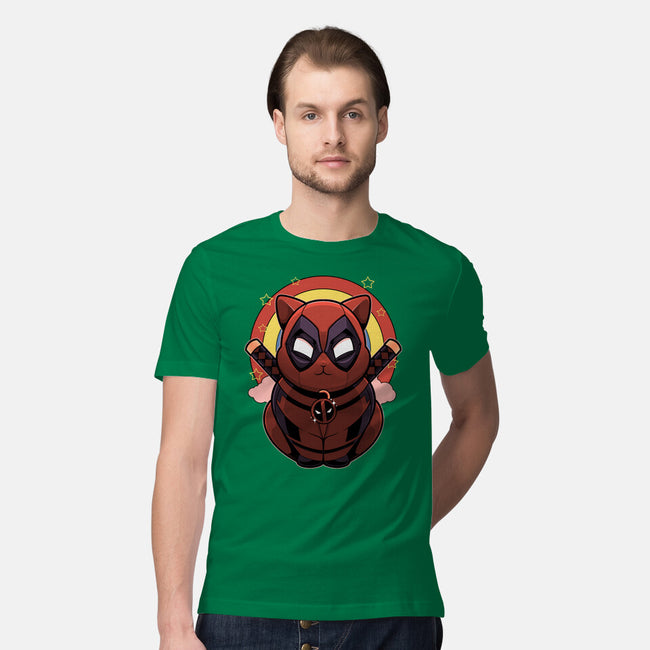 Red Cat Mutant-Mens-Premium-Tee-Astrobot Invention