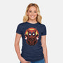 Red Cat Mutant-Womens-Fitted-Tee-Astrobot Invention