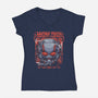 Ant Mech-Womens-V-Neck-Tee-Astrobot Invention