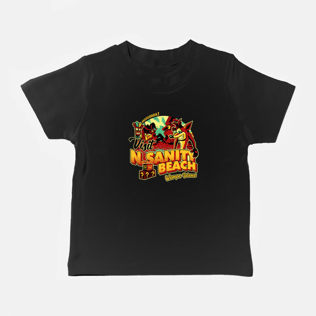 Visit N Sanity Beach-Baby-Basic-Tee-daobiwan