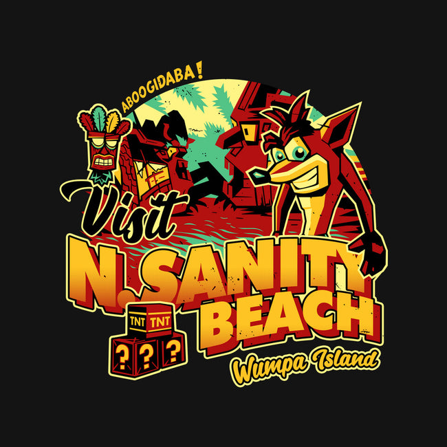 Visit N Sanity Beach-Mens-Basic-Tee-daobiwan