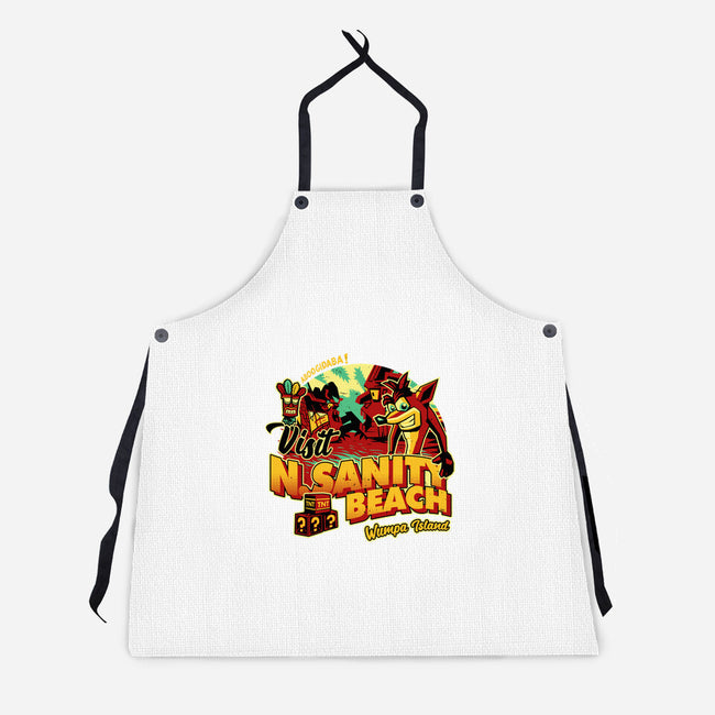 Visit N Sanity Beach-Unisex-Kitchen-Apron-daobiwan