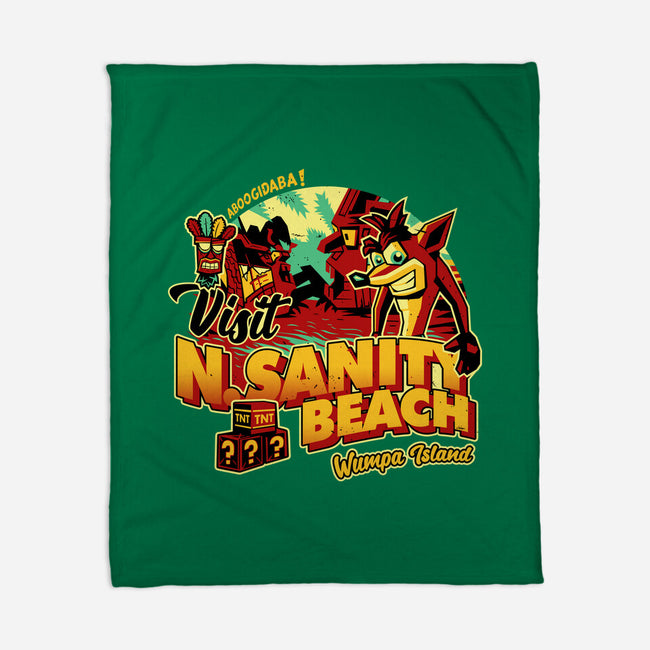 Visit N Sanity Beach-None-Fleece-Blanket-daobiwan