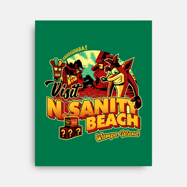 Visit N Sanity Beach-None-Stretched-Canvas-daobiwan