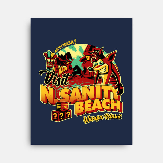 Visit N Sanity Beach-None-Stretched-Canvas-daobiwan