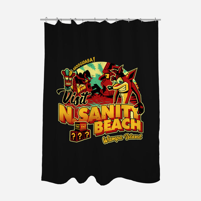 Visit N Sanity Beach-None-Polyester-Shower Curtain-daobiwan