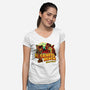 Visit N Sanity Beach-Womens-V-Neck-Tee-daobiwan