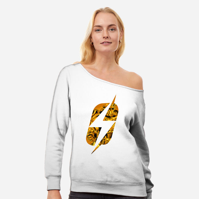 Power Armor-Womens-Off Shoulder-Sweatshirt-spoilerinc