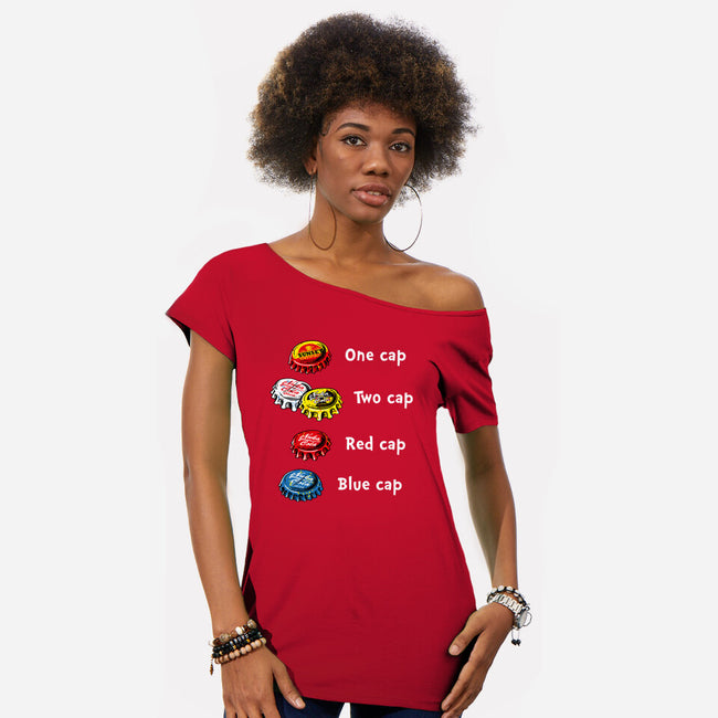 Bottle Caps Fever-Womens-Off Shoulder-Tee-Olipop