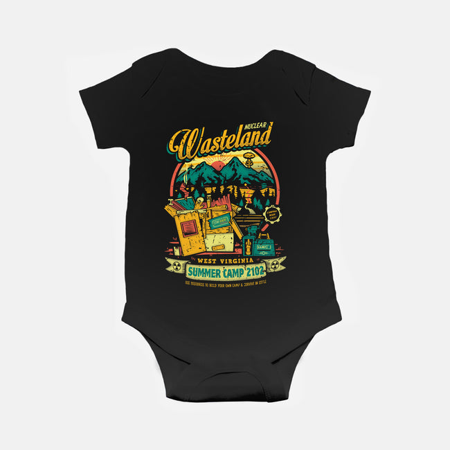 Radioactive Summer Camp-Baby-Basic-Onesie-Olipop