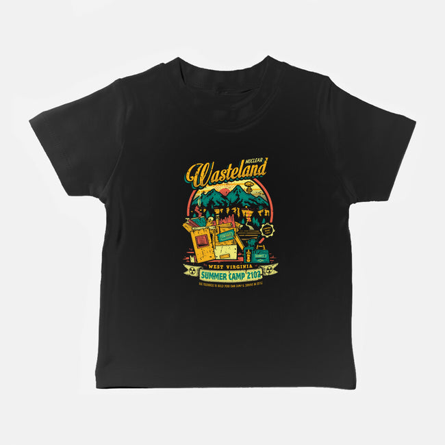 Radioactive Summer Camp-Baby-Basic-Tee-Olipop