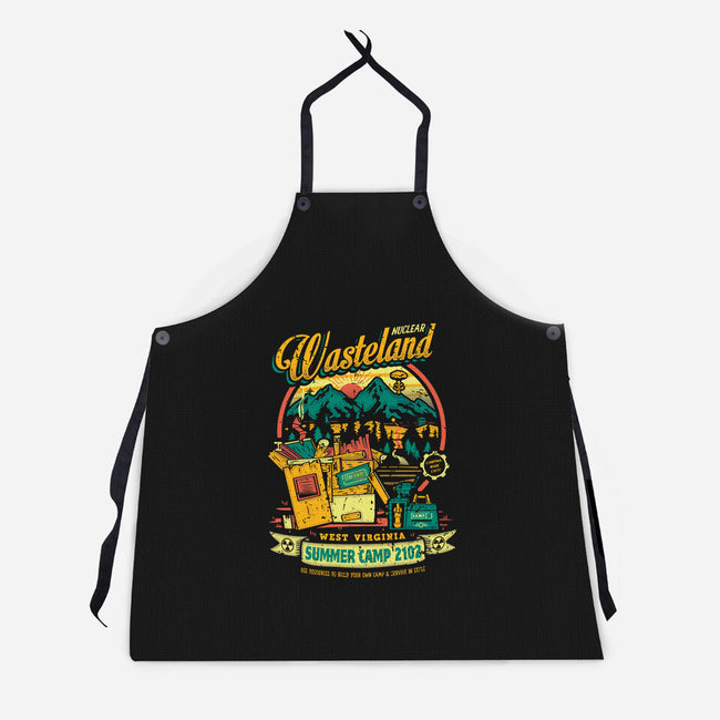 Radioactive Summer Camp-Unisex-Kitchen-Apron-Olipop